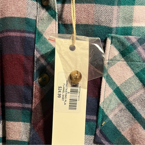 Women's Plaid Button Down Shirt - Multicolor - Picture 2 of 7